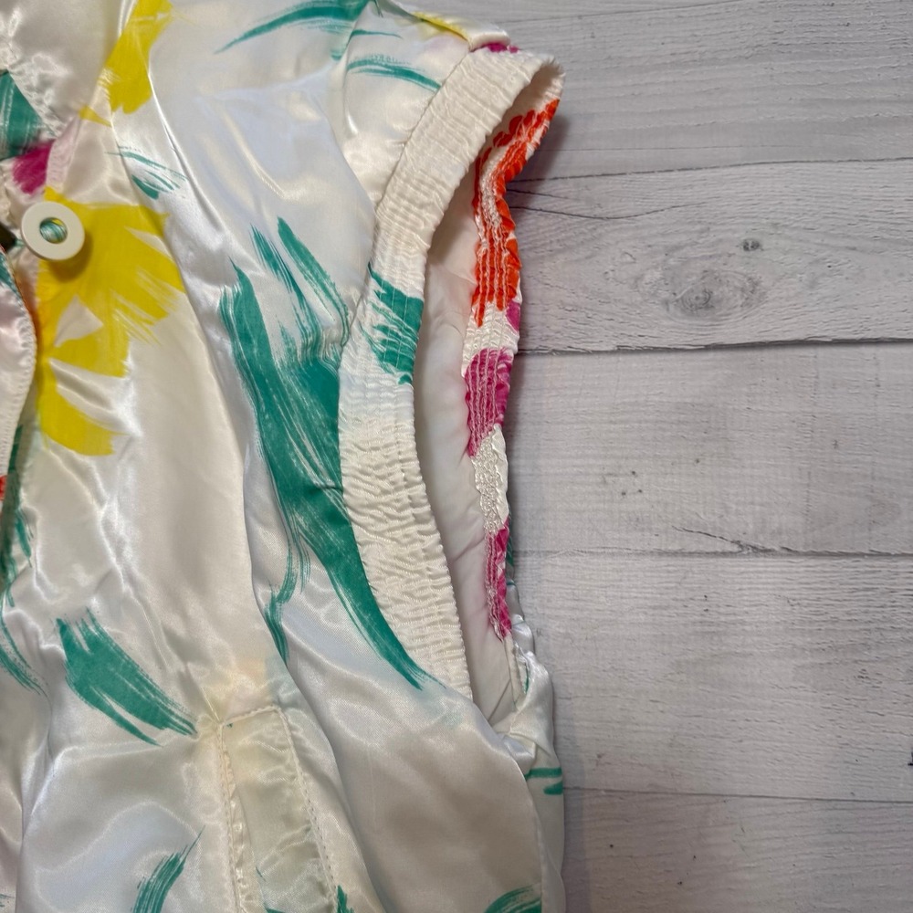 Vintage‎ 90s Luhta powder abstract colorful pattern vest - Picture 9 of 10